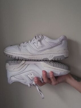 New Balance 550 Classic White Leather Sneakers